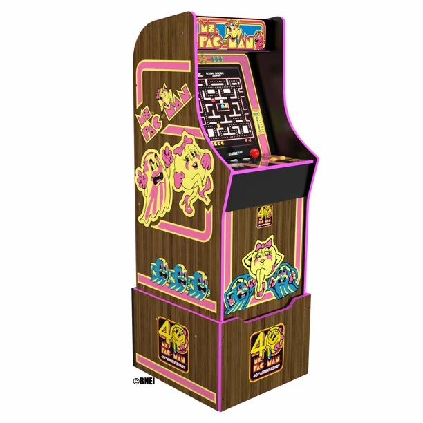 ShopHippo Ms. PacMan 40th Anniversary 10-IN-1 Bandai Legacy Edition Arcade With Licensed Riser And Light-Up Marquee, Arcade1Up New 8 ShopHippo Ms. PacMan 40th Anniversary 10-IN-1 Bandai Legacy Edition Arcade With Licensed Riser And Light-Up Marquee, Arcade1Up New