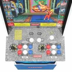ShopHippo Arcade1UP Street Fighter II Big Blue Arcade With Riser And Exclusive Stool Bundle 16 ShopHippo Arcade1UP Street Fighter II Big Blue Arcade With Riser And Exclusive Stool Bundle