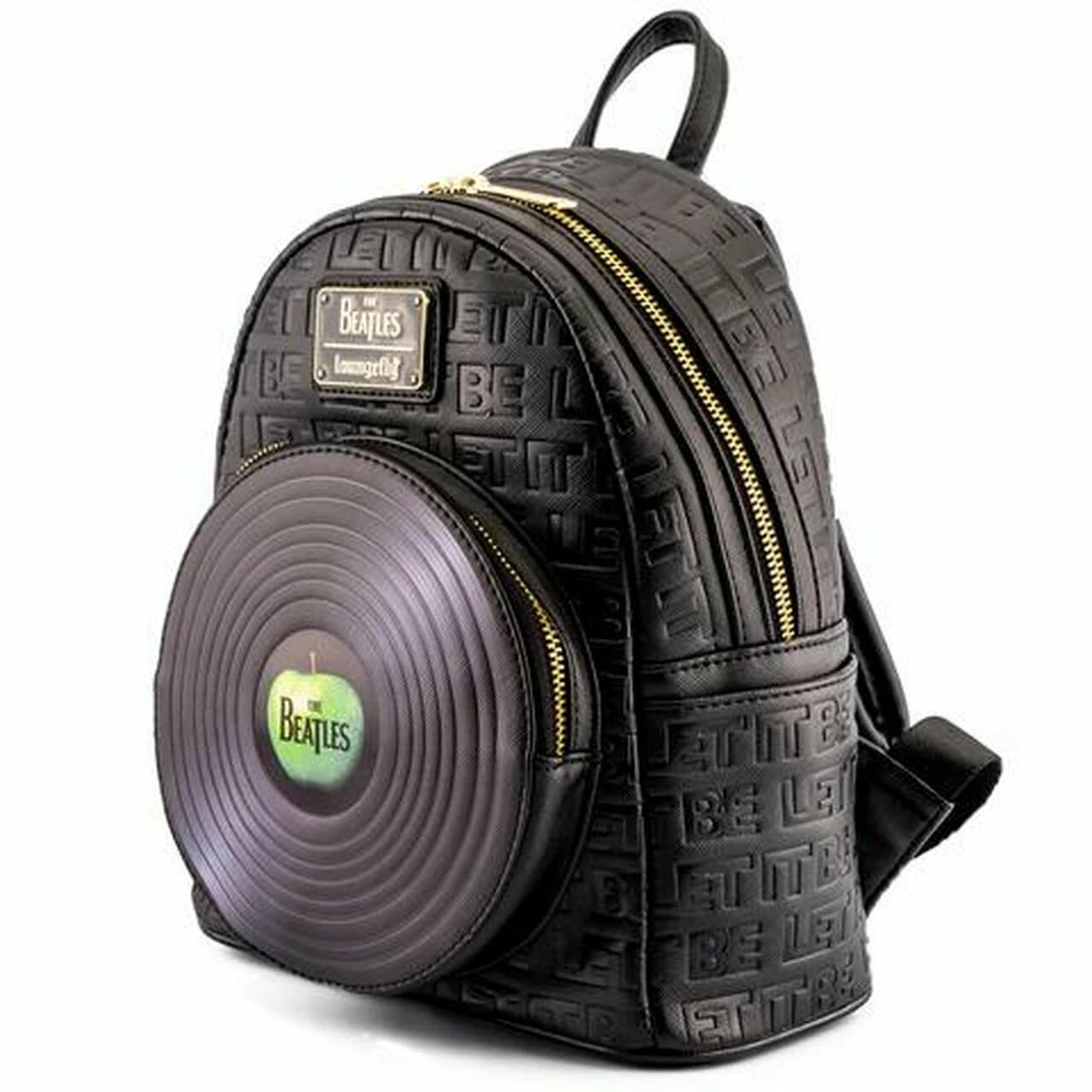 LOUNGEFLY The Beatles Let It Be Vinyl Record Women's Double Strap Shoulder Bag Purse 7 LOUNGEFLY The Beatles Let It Be Vinyl Record Women's Double Strap Shoulder Bag Purse