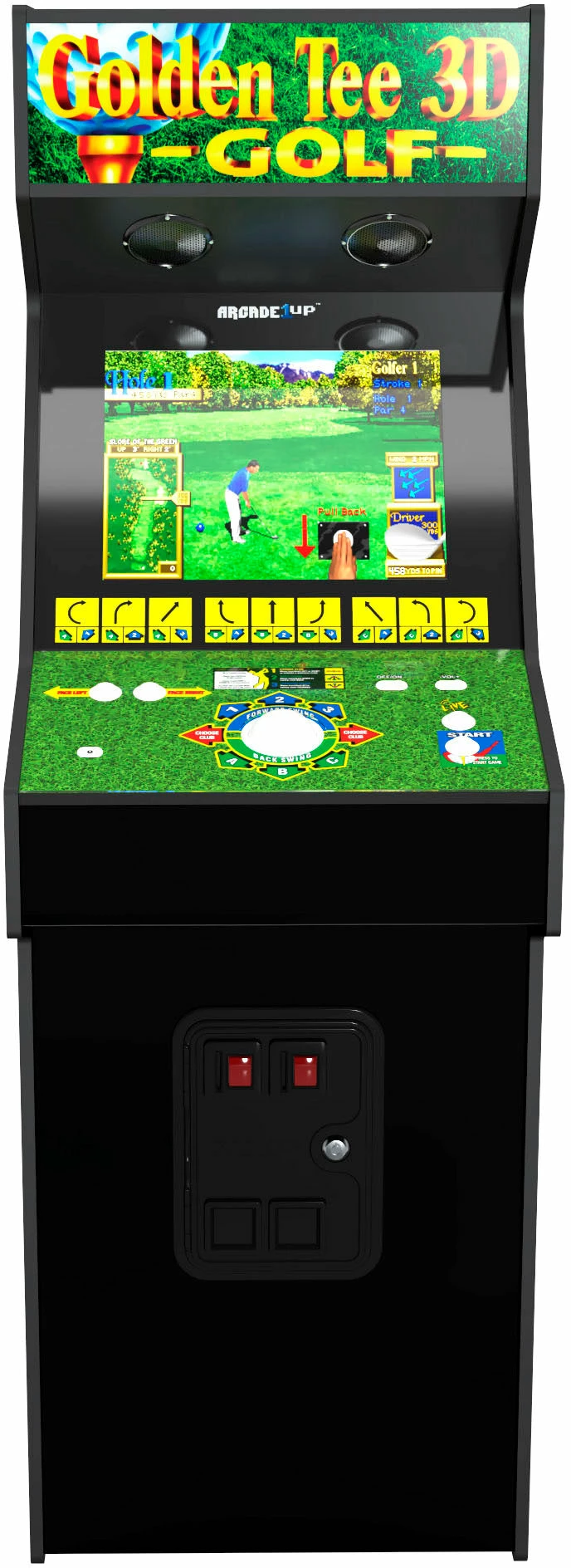 ShopHippo Arcade1Up - Golden Tee 3D Golf 19" Arcade With Lit Marquee (PRO Version) New 3 ShopHippo Arcade1Up - Golden Tee 3D Golf 19" Arcade With Lit Marquee (PRO Version) New