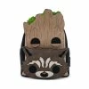 LOUNGEFLY Marvel GOTG Groot And Rocket Cosplay Mini Backpack New 2 LOUNGEFLY Marvel GOTG Groot And Rocket Cosplay Mini Backpack New