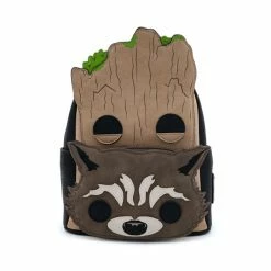 ShopHippo Sales 9 LOUNGEFLY Marvel GOTG Groot And Rocket Cosplay Mini Backpack New