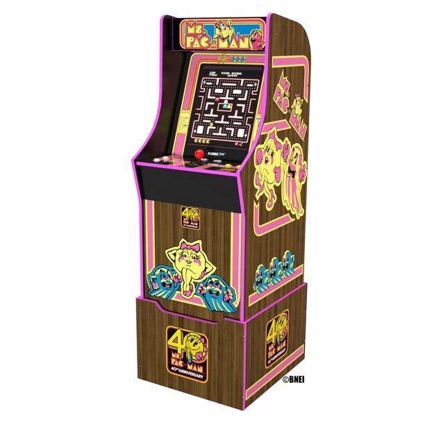 ShopHippo Ms. PacMan 40th Anniversary 10-IN-1 Bandai Legacy Edition Arcade With Licensed Riser And Light-Up Marquee, Arcade1Up New 3 ShopHippo Ms. PacMan 40th Anniversary 10-IN-1 Bandai Legacy Edition Arcade With Licensed Riser And Light-Up Marquee, Arcade1Up New