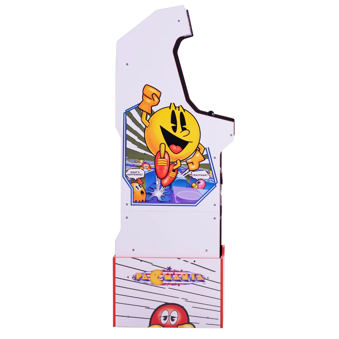 Arcade1Up, Bandai Namco 14-IN-1 Legacy Arcade Game PAC-MANIA Edition With Licensed Riser And Light-Up Marquee 4 Arcade1Up, Bandai Namco 14-IN-1 Legacy Arcade Game PAC-MANIA Edition With Licensed Riser And Light-Up Marquee