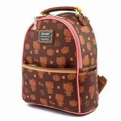 New LOUNGEFLY HELLO KITTY - PUMPKIN SPICE AOP CONVERTIBLE MINI BACKPACK 11 New LOUNGEFLY HELLO KITTY - PUMPKIN SPICE AOP CONVERTIBLE MINI BACKPACK