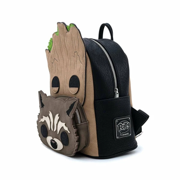 LOUNGEFLY Marvel GOTG Groot And Rocket Cosplay Mini Backpack New 6 LOUNGEFLY Marvel GOTG Groot And Rocket Cosplay Mini Backpack New