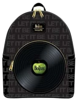 LOUNGEFLY The Beatles Let It Be Vinyl Record Women's Double Strap Shoulder Bag Purse 8 LOUNGEFLY The Beatles Let It Be Vinyl Record Women's Double Strap Shoulder Bag Purse
