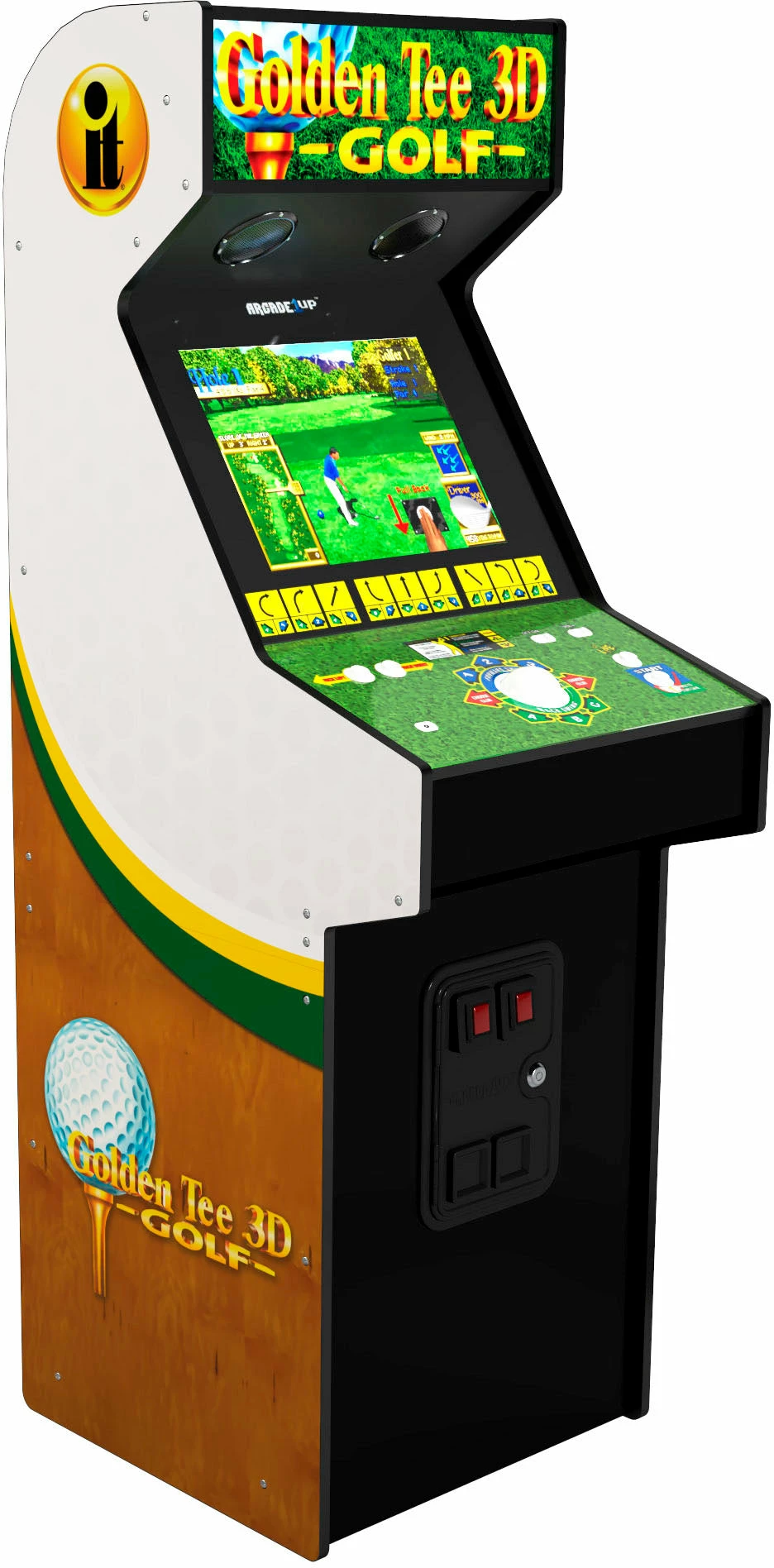 ShopHippo Arcade1Up - Golden Tee 3D Golf 19" Arcade With Lit Marquee (PRO Version) New 5 ShopHippo Arcade1Up - Golden Tee 3D Golf 19" Arcade With Lit Marquee (PRO Version) New