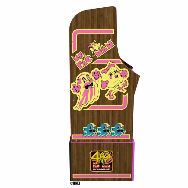 ShopHippo Ms. PacMan 40th Anniversary 10-IN-1 Bandai Legacy Edition Arcade With Licensed Riser And Light-Up Marquee, Arcade1Up New 6 ShopHippo Ms. PacMan 40th Anniversary 10-IN-1 Bandai Legacy Edition Arcade With Licensed Riser And Light-Up Marquee, Arcade1Up New
