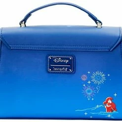 LOUNGEFLY DISNEY THE LITTLE MERMAID ARIEL FIREWORKS CROSS BODY BAG New