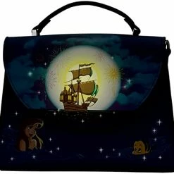 LOUNGEFLY DISNEY THE LITTLE MERMAID ARIEL FIREWORKS CROSS BODY BAG New