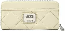 New LOUNGEFLY Star Wars Princess Leia Hoth Cosplay Zip Around Wallet, Ivory