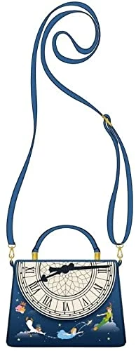 LOUNGEFLY DISNEY PETER PAN GLOW CLOCK CROSS BODY BAG 8 LOUNGEFLY DISNEY PETER PAN GLOW CLOCK CROSS BODY BAG
