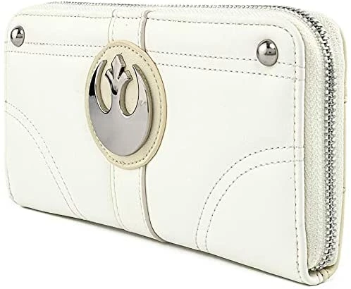 New LOUNGEFLY Star Wars Princess Leia Hoth Cosplay Zip Around Wallet, Ivory 6 New LOUNGEFLY Star Wars Princess Leia Hoth Cosplay Zip Around Wallet, Ivory