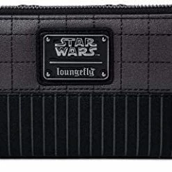 New LOUNGEFLY Star Wars Kylo Ren Faux Leather Zip Wallet