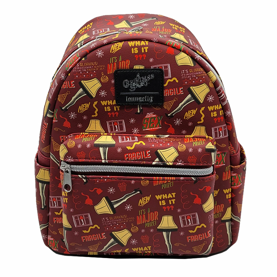 LOUNGEFLY X A Christmas Story Lampshade AOP Mini Backpack 4 LOUNGEFLY X A Christmas Story Lampshade AOP Mini Backpack