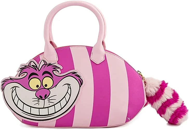 LOUNGEFLY Licensed Disney Alice In Wonderland Cheshire Cat Applique Crossbody New 3 LOUNGEFLY Licensed Disney Alice In Wonderland Cheshire Cat Applique Crossbody New