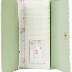 New LOUNGEFLY Disney Bambi Springtime Gingham Trifold Wallet