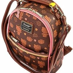 New LOUNGEFLY HELLO KITTY - PUMPKIN SPICE AOP CONVERTIBLE MINI BACKPACK 13 New LOUNGEFLY HELLO KITTY - PUMPKIN SPICE AOP CONVERTIBLE MINI BACKPACK