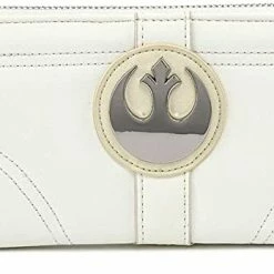 New LOUNGEFLY Star Wars Princess Leia Hoth Cosplay Zip Around Wallet, Ivory