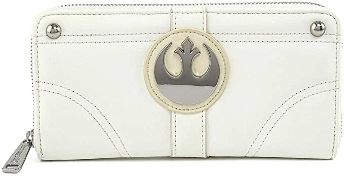 New LOUNGEFLY Star Wars Princess Leia Hoth Cosplay Zip Around Wallet, Ivory 3 New LOUNGEFLY Star Wars Princess Leia Hoth Cosplay Zip Around Wallet, Ivory
