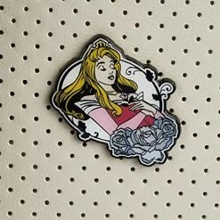 LOUNGEFLY Disney Sleeping Beauty Collector Pin Women's Double Strap Shoulder Bag Purse 15 LOUNGEFLY Disney Sleeping Beauty Collector Pin Women's Double Strap Shoulder Bag Purse