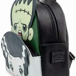 LOUNGEFLY Universal Monsters Frankie And Bride Cosplay Backpack 10 LOUNGEFLY Universal Monsters Frankie And Bride Cosplay Backpack