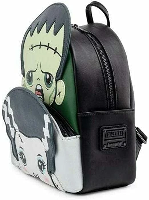 LOUNGEFLY Universal Monsters Frankie And Bride Cosplay Backpack 5 LOUNGEFLY Universal Monsters Frankie And Bride Cosplay Backpack
