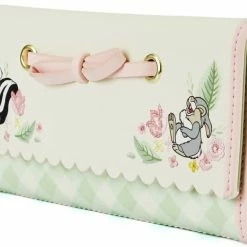 New LOUNGEFLY Disney Bambi Springtime Gingham Trifold Wallet