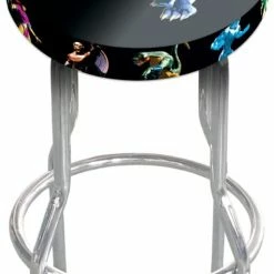 ShopHippo ARCADE1UP Stool Adjustable Height 21.5 Inches To 29.5 Inches (Killer Instinct)