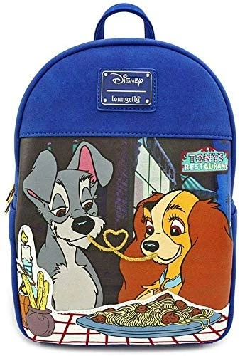 LOUNGEFLY Disney The Lady And The Tramp Mini Backpack New 3 LOUNGEFLY Disney The Lady And The Tramp Mini Backpack New