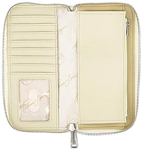 New LOUNGEFLY Star Wars Princess Leia Hoth Cosplay Zip Around Wallet, Ivory 5 New LOUNGEFLY Star Wars Princess Leia Hoth Cosplay Zip Around Wallet, Ivory