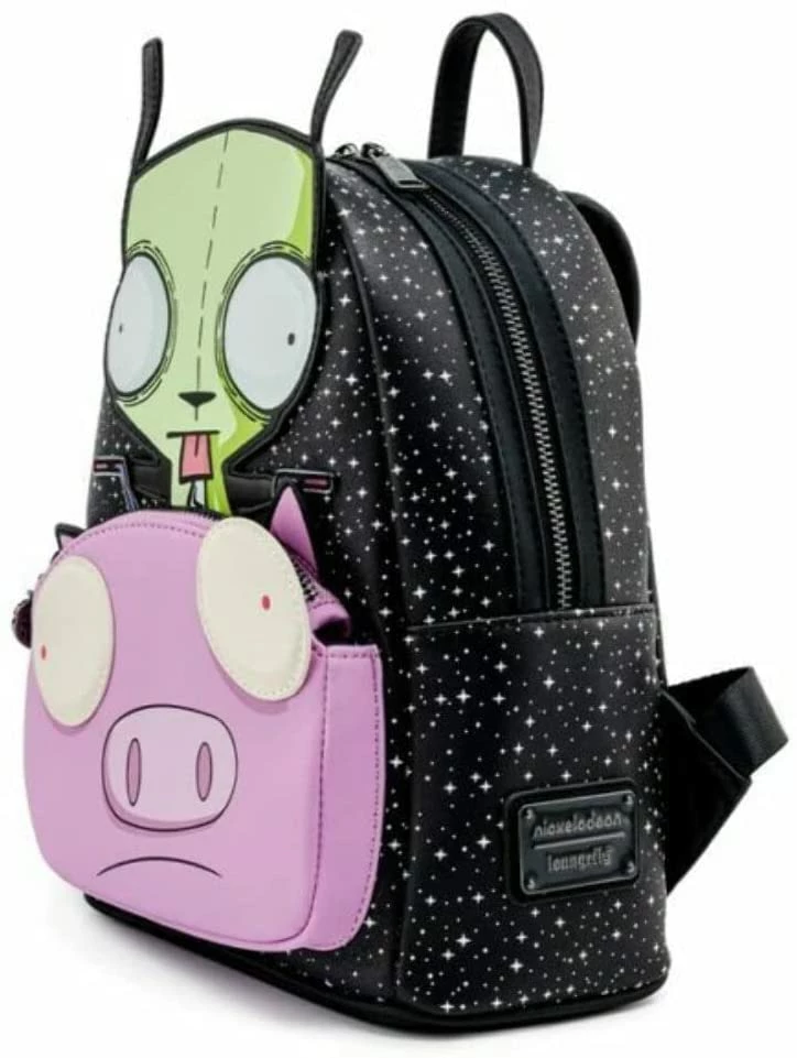ShopHippo New LOUNGEFLY Nickelodeon Invader Zim Gir Pig Doom Womens Double Strap Shoulder Bag Purse 7 ShopHippo New LOUNGEFLY Nickelodeon Invader Zim Gir Pig Doom Womens Double Strap Shoulder Bag Purse