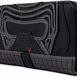 New LOUNGEFLY Star Wars Kylo Ren Faux Leather Zip Wallet