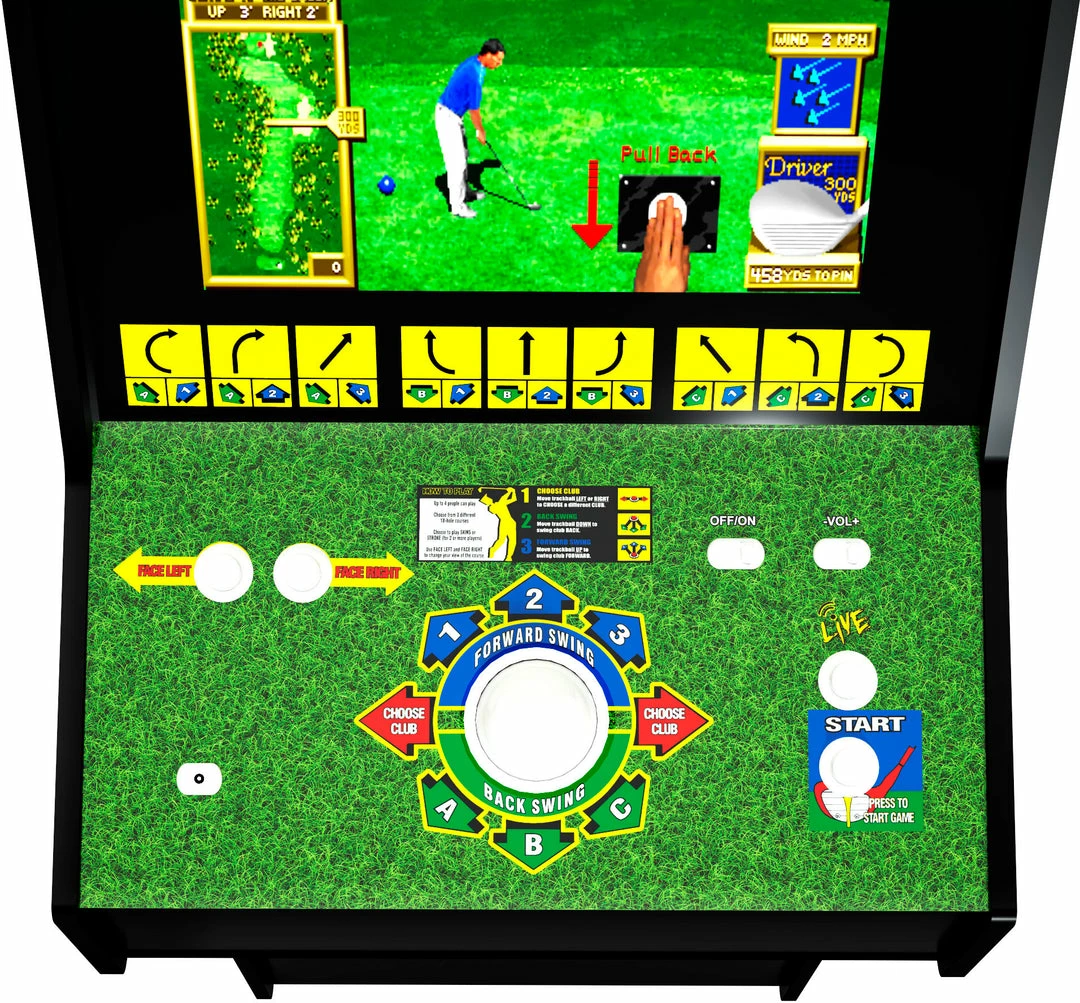 ShopHippo Arcade1Up - Golden Tee 3D Golf 19" Arcade With Lit Marquee (PRO Version) New 7 ShopHippo Arcade1Up - Golden Tee 3D Golf 19" Arcade With Lit Marquee (PRO Version) New
