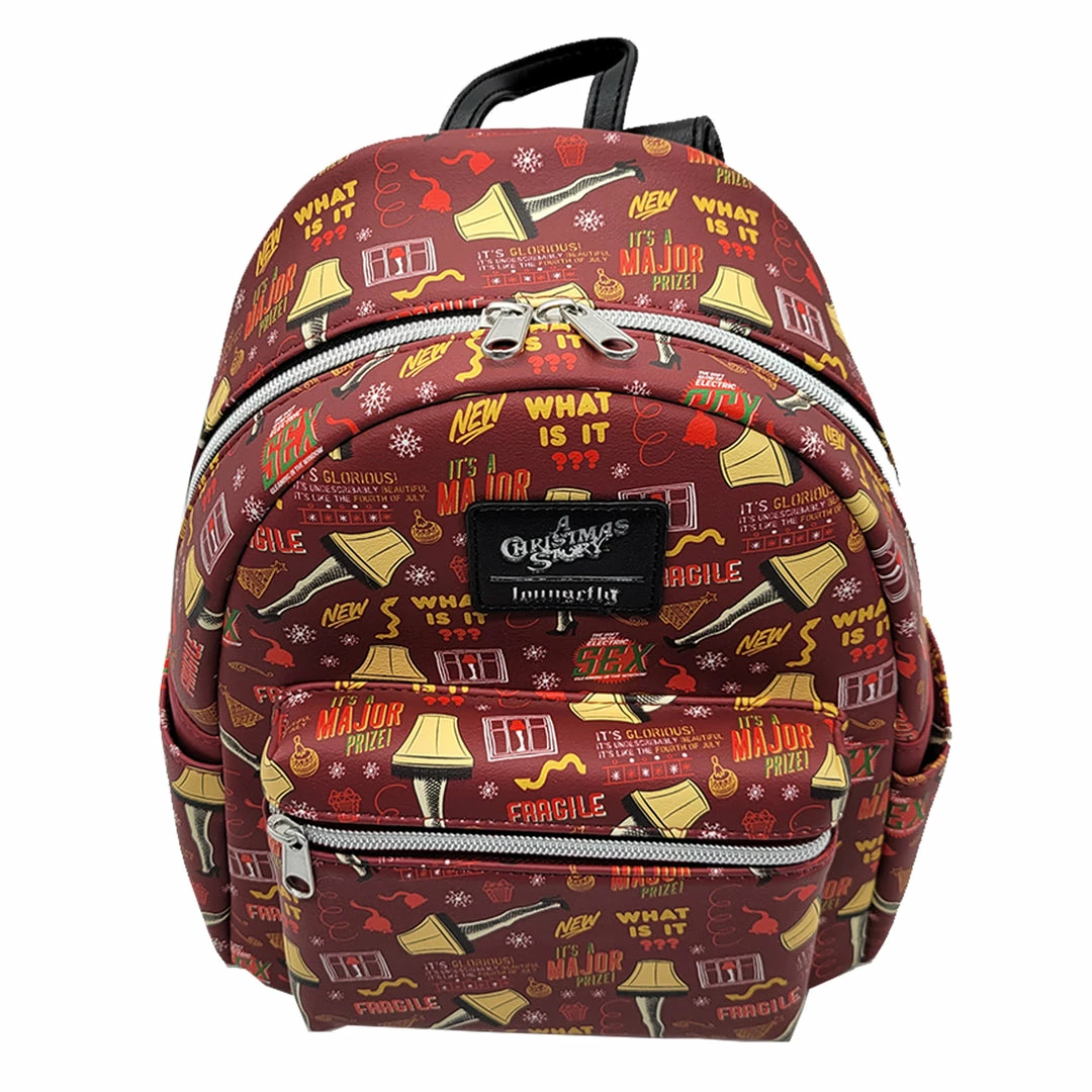 LOUNGEFLY X A Christmas Story Lampshade AOP Mini Backpack 7 LOUNGEFLY X A Christmas Story Lampshade AOP Mini Backpack