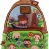LOUNGEFLY Charlie And The Chocolate Factory Wonka 50th Anniversary Womens Double Strap Shoulder Bag Purse 2 LOUNGEFLY Charlie And The Chocolate Factory Wonka 50th Anniversary Womens Double Strap Shoulder Bag Purse