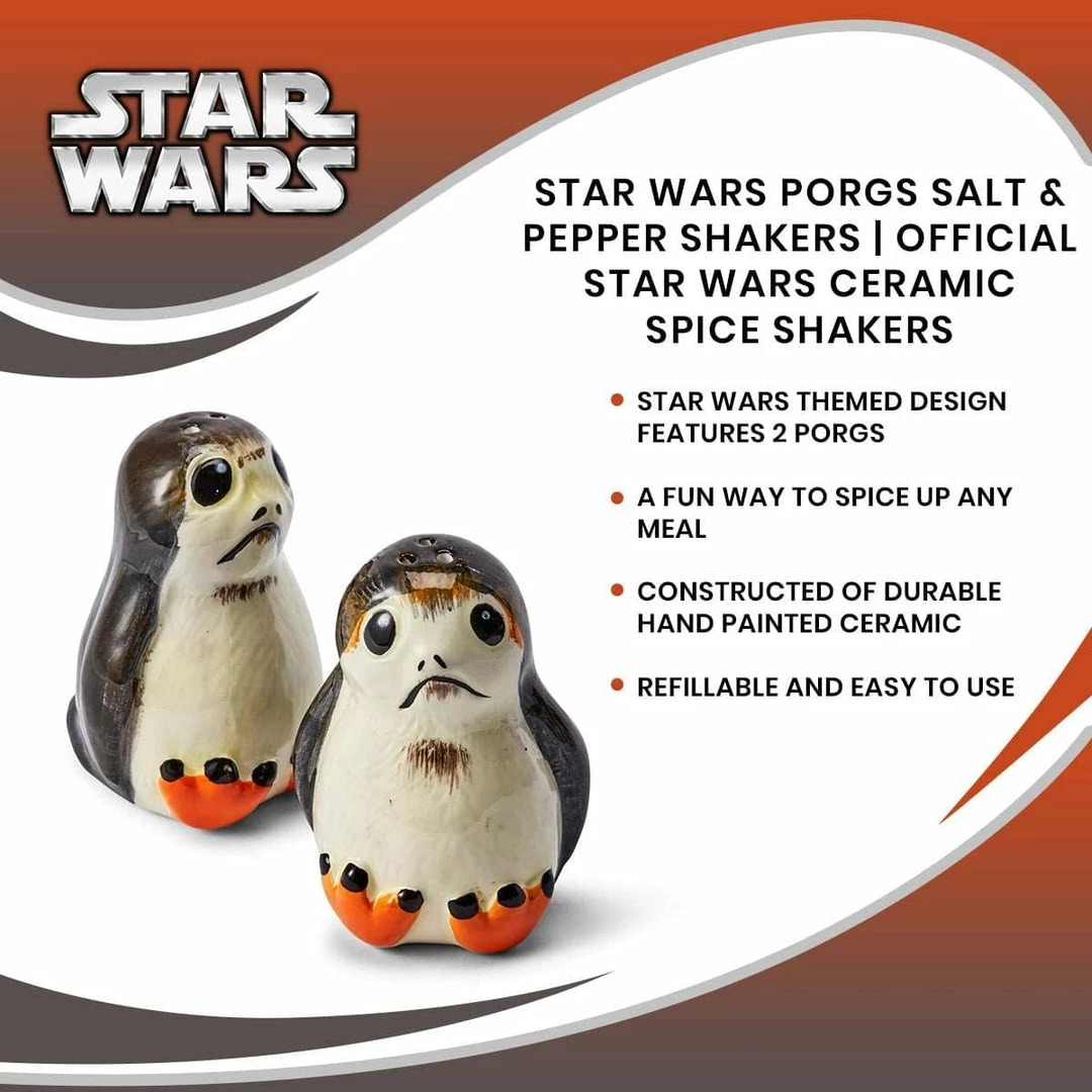 ShopHippo Se7en20 Star Wars Figural Porg Salt And Pepper Shakers - Ceramic Porg's - Add A Little Star Wars To Every Meal New 9 ShopHippo Se7en20 Star Wars Figural Porg Salt And Pepper Shakers - Ceramic Porg's - Add A Little Star Wars To Every Meal New