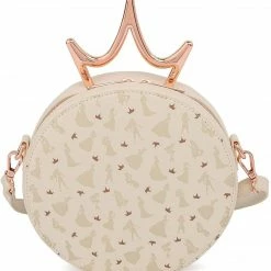 New LOUNGEFLY Disney Ultimate Princess Metal Crown Crossbody