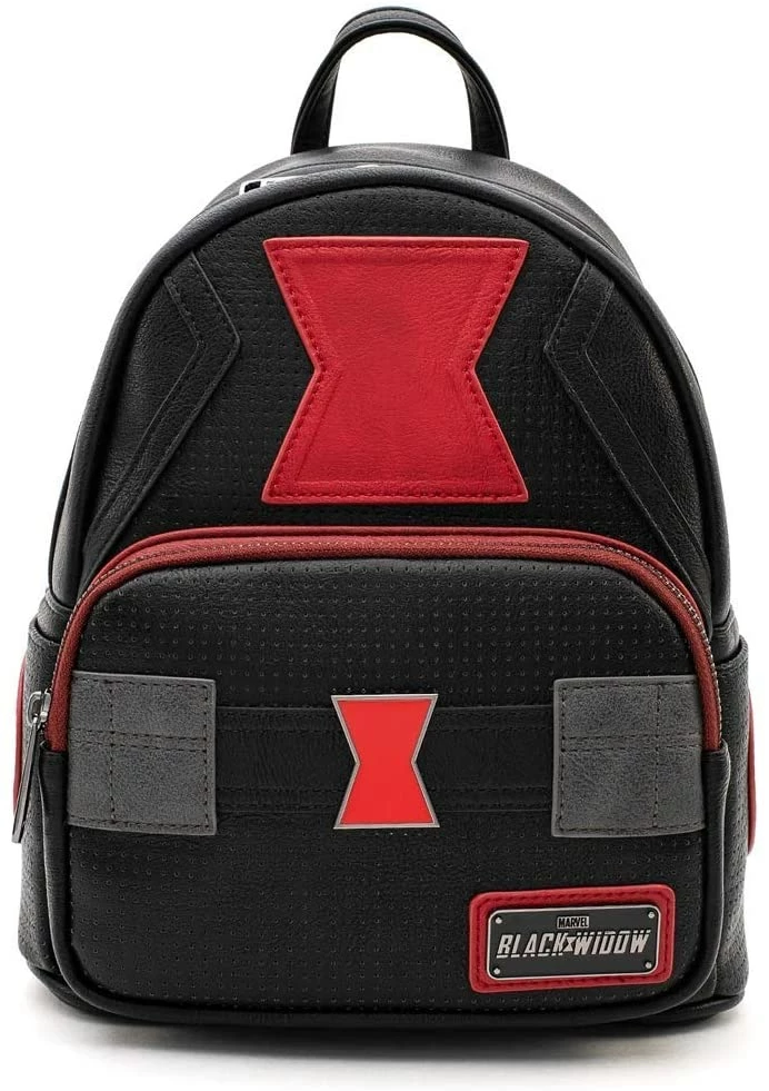 LOUNGEFLY Marvel Black Widow Mini Backpack Standard 3 LOUNGEFLY Marvel Black Widow Mini Backpack Standard
