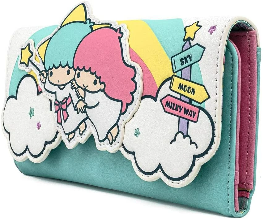 ShopHippo LOUNGEFLY Sanrio Little Twin Stars Rainbow Cloud Tri-Fold Wallet New 4 ShopHippo LOUNGEFLY Sanrio Little Twin Stars Rainbow Cloud Tri-Fold Wallet New