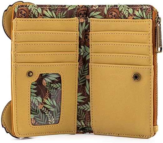 LOUNGEFLY Star Wars Wicket Ewok Cosplay Faux Leather Wallet 5 LOUNGEFLY Star Wars Wicket Ewok Cosplay Faux Leather Wallet
