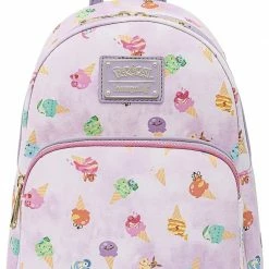 ShopHippo New LOUNGEFLY Pokemon Ice Cream Acid Wash Denim Womens Double Strap Shoulder Bag Purse