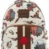 LOUNGEFLY Harry Potter Tattoo Art Cream Color Womens Double Strap Shoulder Bag Purse New 1 LOUNGEFLY Harry Potter Tattoo Art Cream Color Womens Double Strap Shoulder Bag Purse New