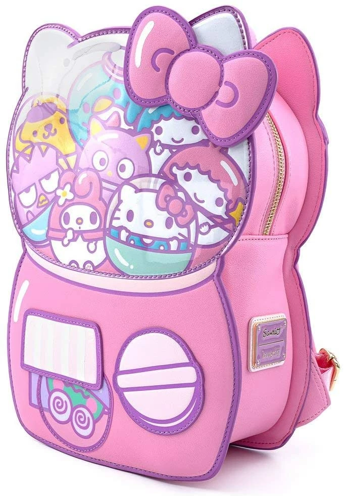 LOUNGEFLY Sanrio Hello Kitty Kawaii Machine Figural Mini Backpack 8 LOUNGEFLY Sanrio Hello Kitty Kawaii Machine Figural Mini Backpack