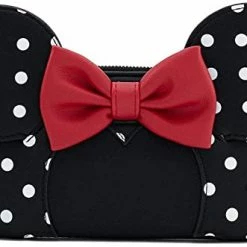 LOUNGEFLY X Disney Minnie Mouse Polka Dot Cosplay Flap Wallet New