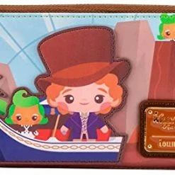 LOUNGEFLY Charlie And The Chocolate Factory Wonka 50th Anniversary Faux Leather Wallet