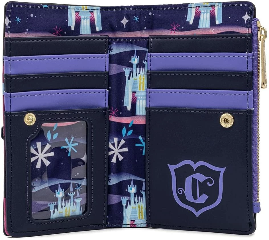 LOUNGEFLY Disney Cinderella Castle Series Flap Wallet New 5 LOUNGEFLY Disney Cinderella Castle Series Flap Wallet New