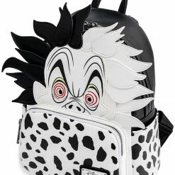 LOUNGEFLY Disney Villains Cruella De Vil Spots Cosplay Womens Double Strap Shoulder Bag Purse 11 LOUNGEFLY Disney Villains Cruella De Vil Spots Cosplay Womens Double Strap Shoulder Bag Purse