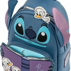LOUNGEFLY Disney Lilo And Stitch Story Time Duckies Womens Double Strap Shoulder Bag Purse New 12 LOUNGEFLY Disney Lilo And Stitch Story Time Duckies Womens Double Strap Shoulder Bag Purse New